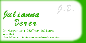 julianna derer business card